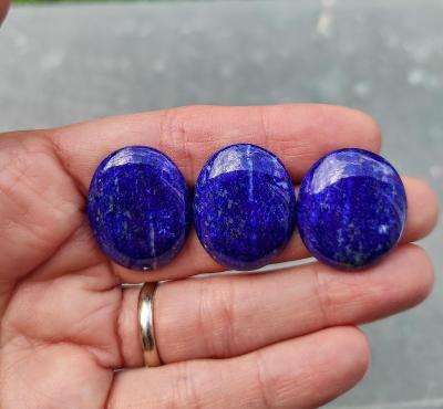 Lapis lazuli - souprava, ID 2053, 23x20 mm  - 1x,    25x20 mm - 2x