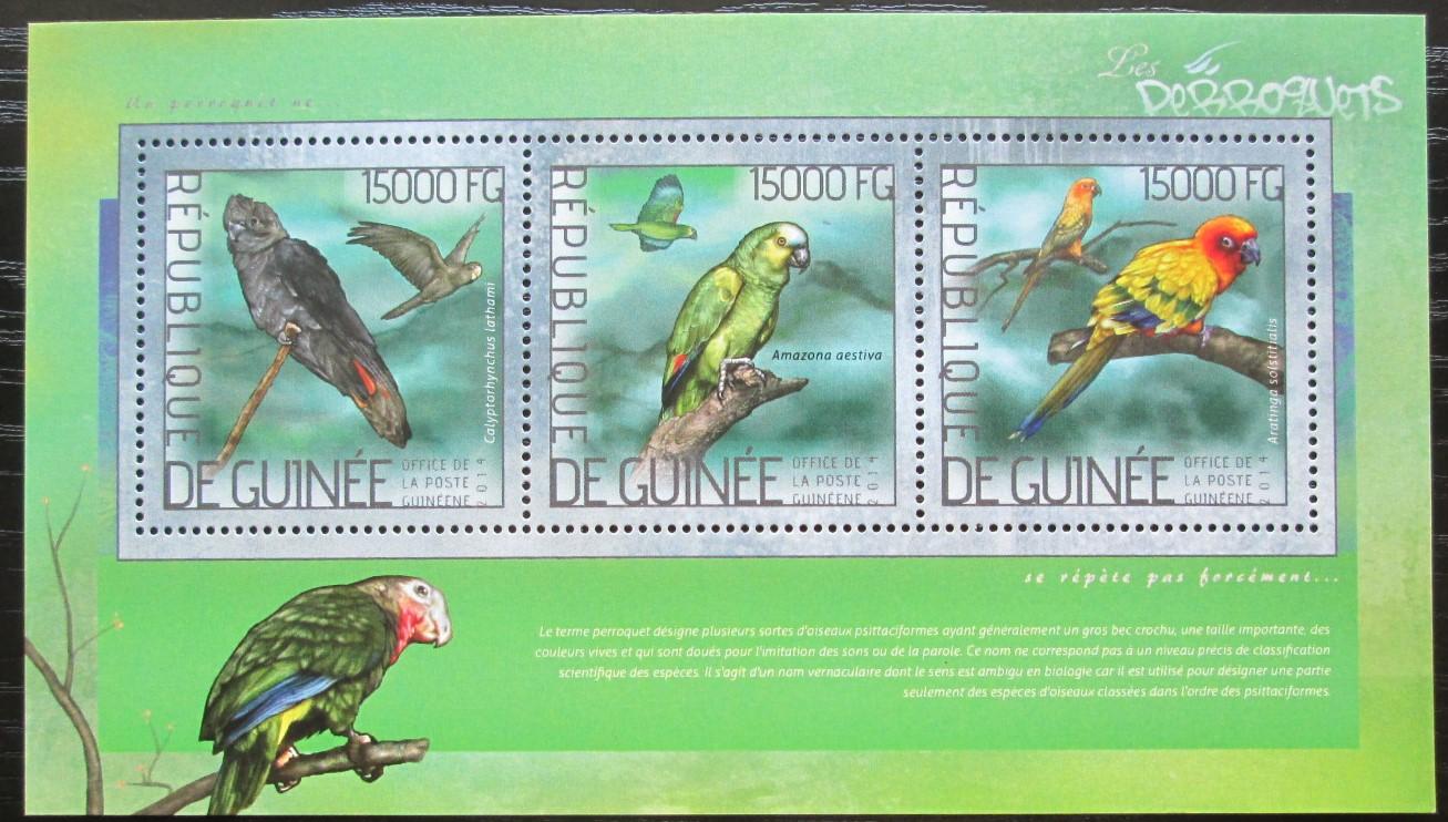 Guinea 2014 Papagáje Mi# 10355-57 Kat 18€ 2064 - Tematické známky