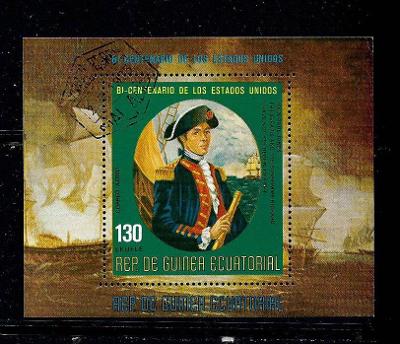 Rovníková Guinea 166 - 200 let USA - Kontraadmirál John Paul Jones