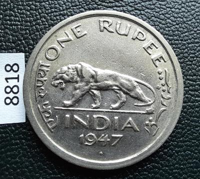 Britská Indie 1 rupia 1947 rupee