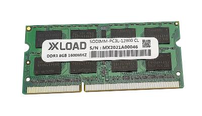 8GB PC3L-12800 DDR3-1600MHz 260-Pin SODIMM Single XLOAD Záruka 24