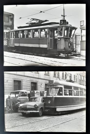 Nehody tramvají - staré fotografie (7 ks)
