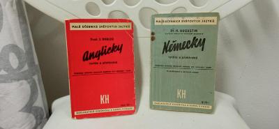 Historické učebnice - Aglicky a Německy rychle a přehledně r.v. 1942