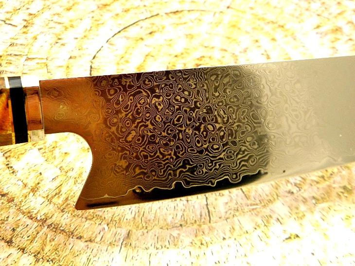 K27/ Damaškový kuchynsky nůž. Ocel VG-10 SAN MAI HYBRIDNÍ RUKOJEŤ 