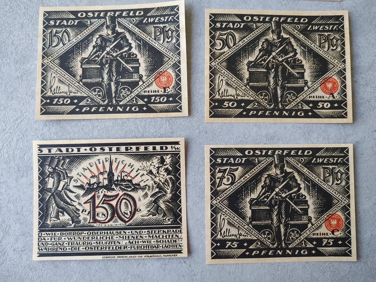 Bankovka stará bankovka Platidlo Sbírka Peníze Německo Sada 50 100 Top - Sběratelství