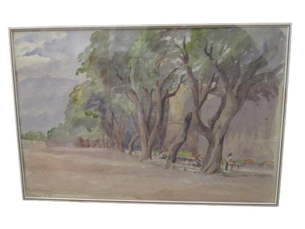 Pavla Fořtová akvarel Budva 1934 - Umění