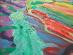Cesta farieb, akryl na plátne, 3D textúry, 50 x 50 cm - Starožitnosti a umenie