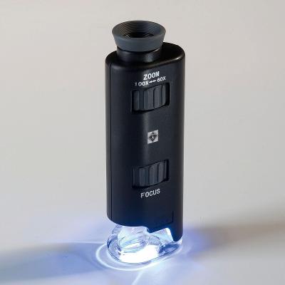 ZOOM mikroskop s LED Leuchtturm, 60-100x zvětšení - Nový !!