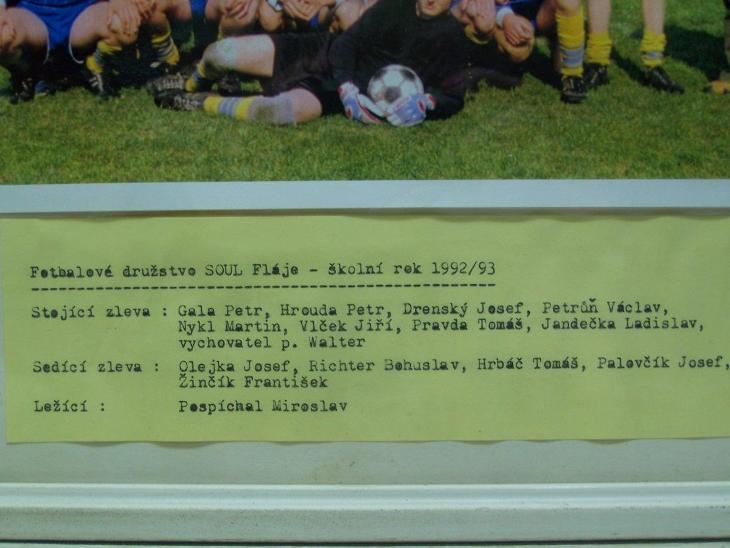 Fotbalové Družstvo - Fláje - 1992/93 - Foto s popisem !!!