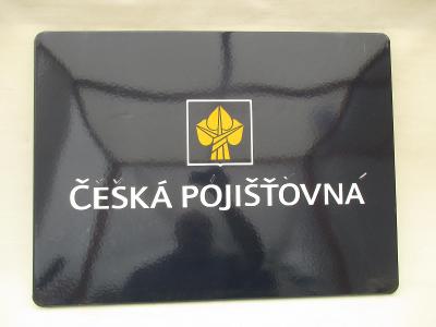 Velká smaltovaná cedule Česká Pojišťovna 