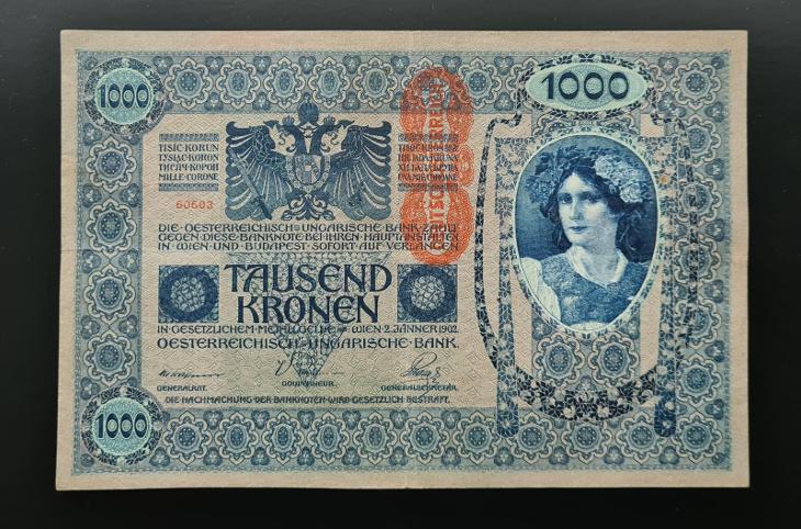 1 000 korun 1902, stav 2-