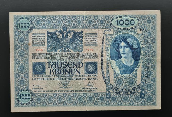 1 000 korun 1902, stav 2-