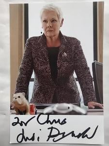 Autogram podpis Dench Judy (James Bond 007)