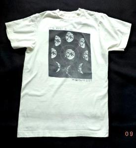chlapecké tričko - bílé s fázemi Měsíce - vel.  cca 10/11 let 