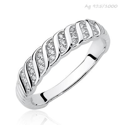 Prsten stříbro 925/1000 Cubic zirconia