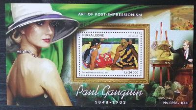 Sierra Leone 2015 Bl.826 11€ Malíři impresionismu, umění Paul Gauguin