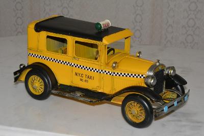 Retro kovový model - Taxi