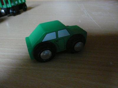 vláčkodráha - zelené auto