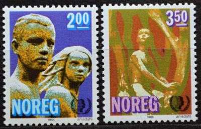**NORGE-Norsko, 1985. Int. Rok děti, Mi.924-25, kompl. / KT-275