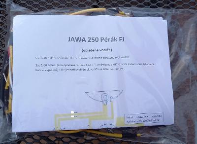 elektroinstalace JAWA 250 Pérák FJ - OPLETENÝ VODIČ!