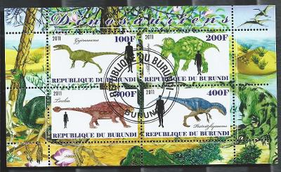 Burundi - Gojirasaurus, Albertoceratops, Tarchia, Piatnitzkisaurus