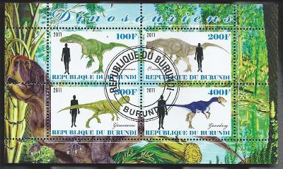 Burundi - Alioramus, Ceratosaurus, Gasosaurus, Guanlong