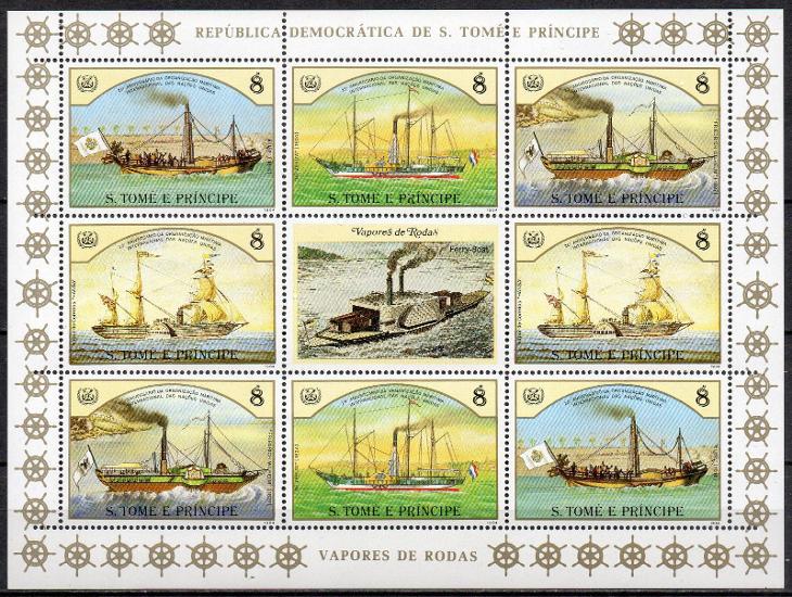 Sao Tomé e Príncipe-Parníky 1984**  Mi.Klb.916-919 / 12 € - Známky