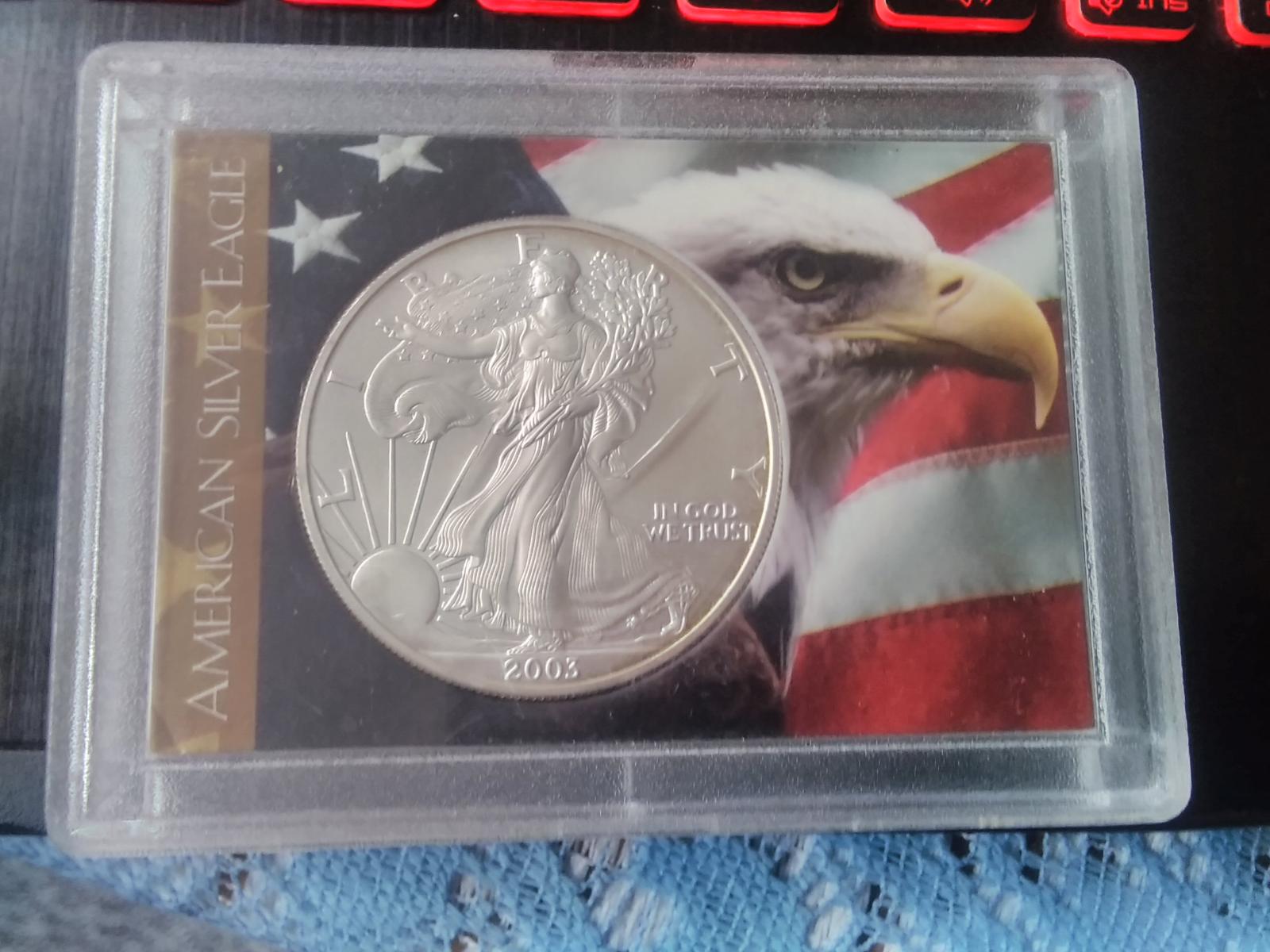 One dollar - LIBERTY - silver eagle. - Numismatika