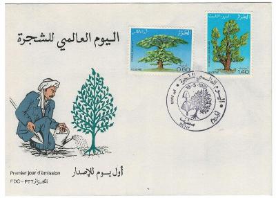 Alžírsko 1981 FDC Známky Mi 771-772 stromy