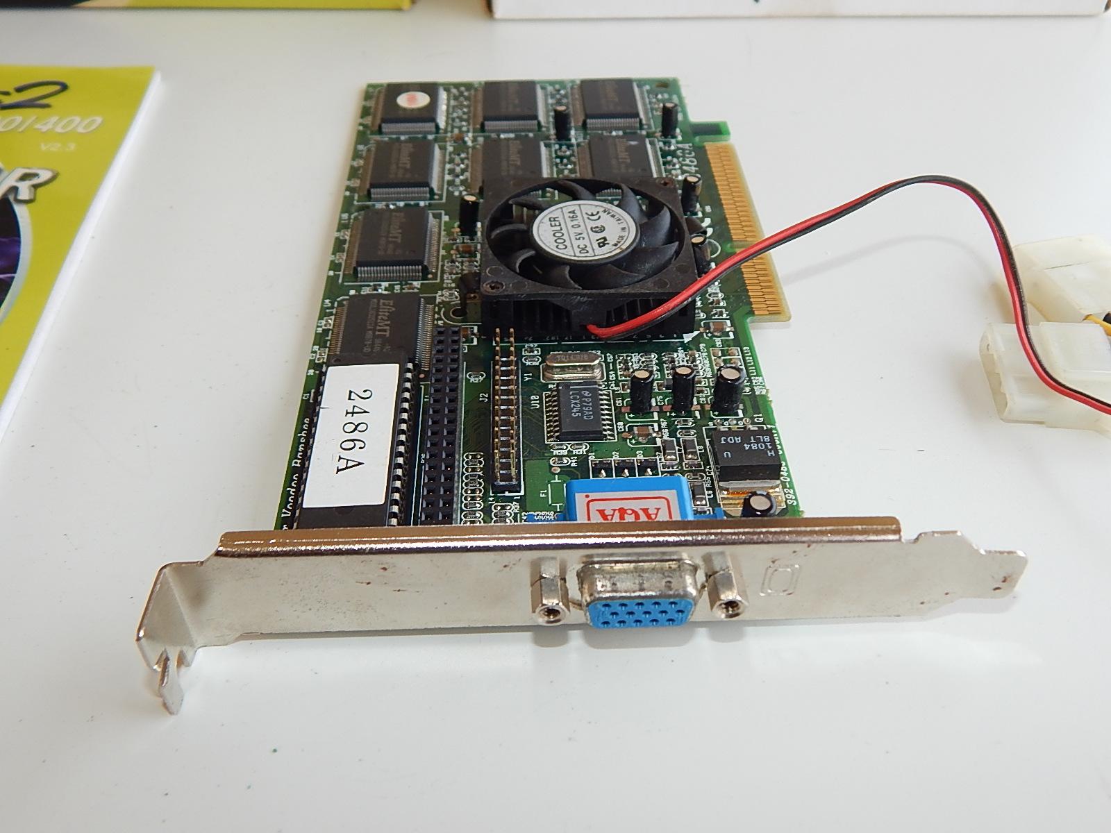 Sběratelská PC karta s označením VGA EXCALIBUR GeForce 2 - MX 400 - Počítače a hry