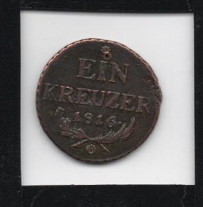 1 Krejcar 1816 O - RR Vzácnější mincovna