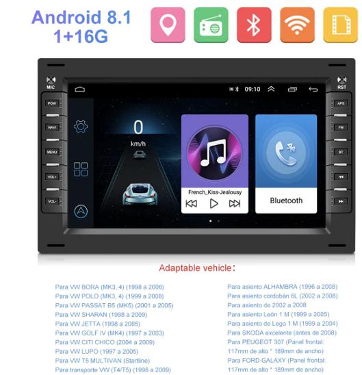 Nové Android Autorádio do VW GOLF 4, Octavia 1, Ford Galaxy rádio 