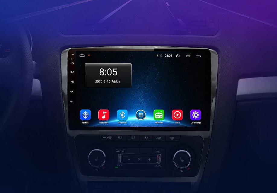 NOVÉ 10,1" Android AUTORÁDIO + park kamera - ŠKODA Octavia 2 (4/64 GB) - TV, audio, video