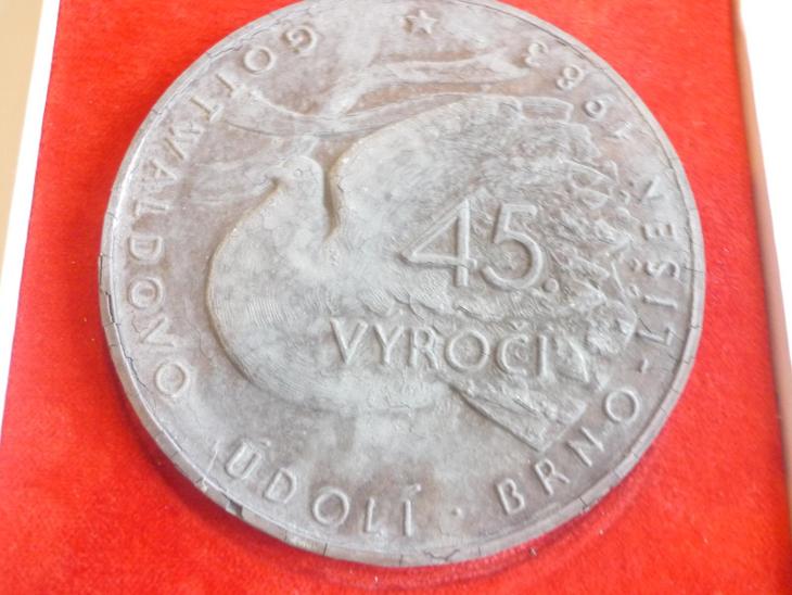 Medaile-Brno Lišen-110.mm.-1983 - 100.-