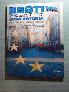 Estonsko EURO PROBE sada 2004 ve folderu UNC čKUF