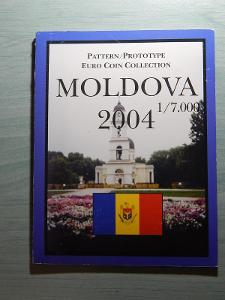 Moldávie EURO PROBE sada 2004 ve folderu UNC čKUF