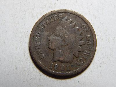 USA 1 Cent 1891 VF č21361