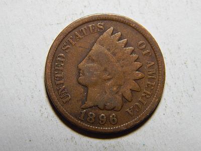 USA 1 Cent 1896 VF č21287
