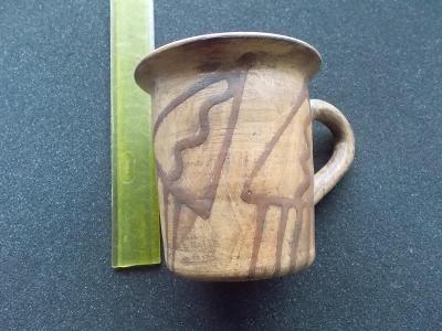 Keramika hrníček hrnek ruční práce značeno Český výrobek 