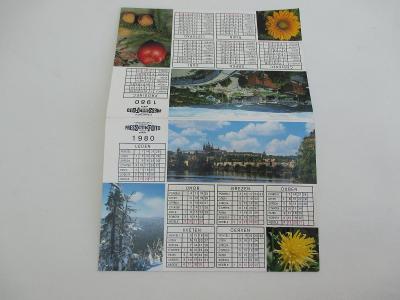 Kartičkový kalendář větší Press FOTO ČTK 1988 ČSSR
