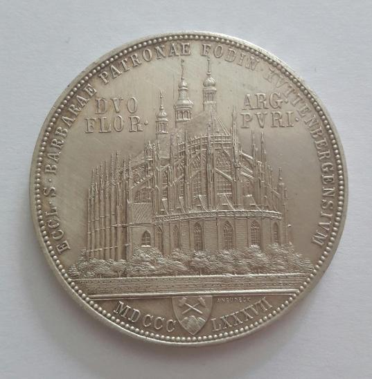 František Josef I.  2 Zlatník Kutnohorský 1887 - Originální ražba RRR! - Numismatika