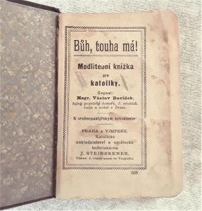 stará motlitební knížka pro katolíky z roku 1905