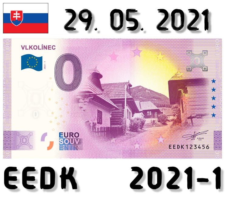 0 Euro Souvenir | VLKOLÍNEC | EEDK | 2021 - Sběratelství
