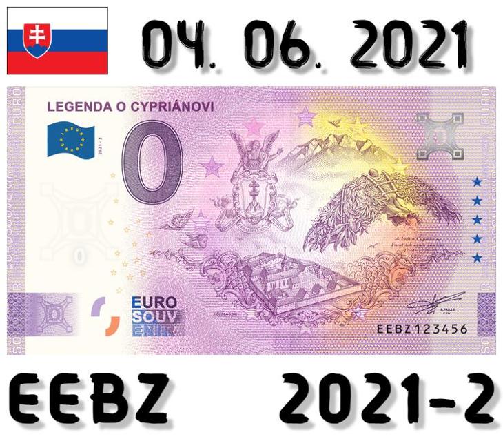 0 Euro Souvenir | LEGENDA O CYPRIÁNOVI | EEBZ | 2021 - Sběratelství