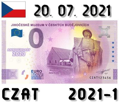 0 Euro Souvenir | JIHOČESKÉ MUZEUM | CZAT | 2021 | ANNIVERSARY