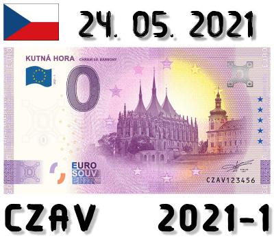 0 Euro Souvenir | KÚTNA HORA | CZAV | 2021