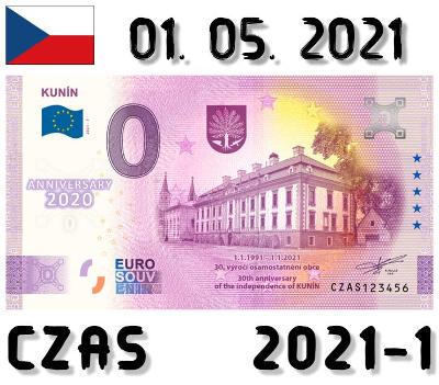 0 Euro Souvenir | KUNÍN | CZAS | 2021 | ANNIVERSARY