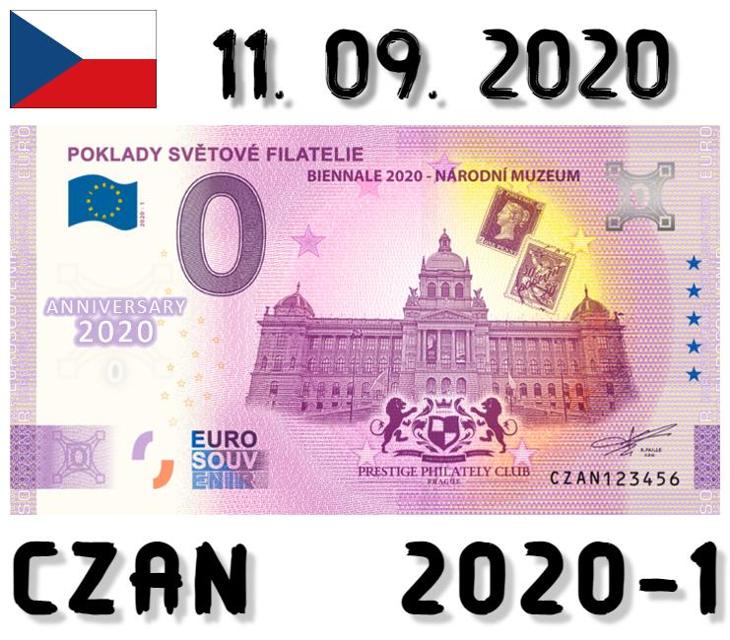 0 Euro Souvenir | POKLADY SVĚTOVÉ FILATELIE | CZAN |2020 | ANNIVERSARY - Sběratelství