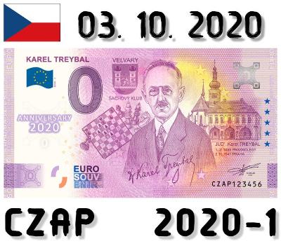 0 Euro Souvenir | KAREL TREYBAL | CZAP | 2020 | ANNIVERSARY