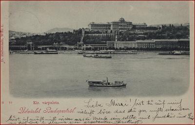 Budapest * Dunaj, lodě, parník, část města * Maďarsko (Magyar) * Z892